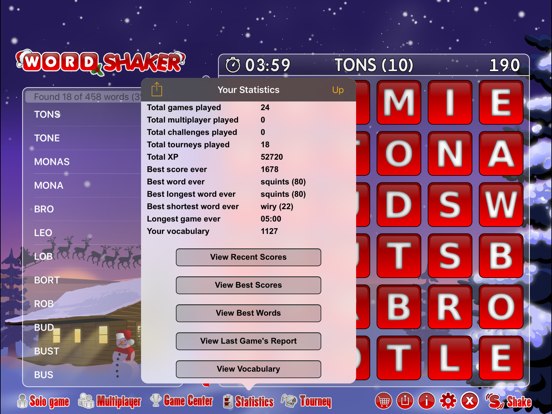 Word Shaker Christmas iPad screenshot 5 - Games app