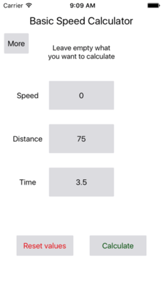 Basic Speed Calculator screenshot 2