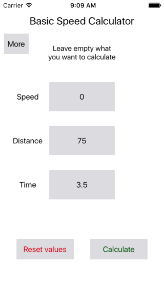 #2. Basic Speed Calculator (iOS) 由: Gergely Nagy