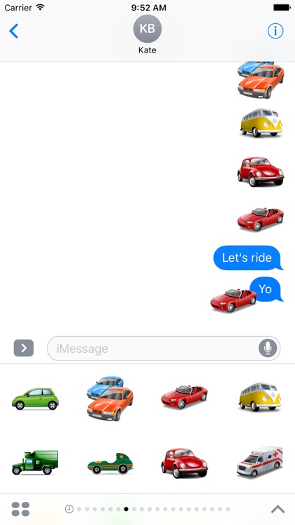 Vehicle Stickers Pack For iMessage