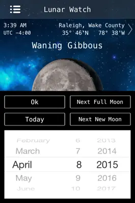 Game screenshot Lunar Watch Full moon calendar apk