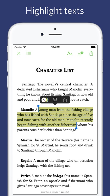 The Old Man and the Sea - notes, sync transcript screenshot-3