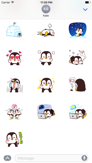 Chubby Cute Penguin Sticker(圖3)-速報App