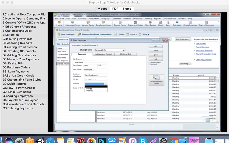 step by step tutorials for quickbooks iphone screenshot 3