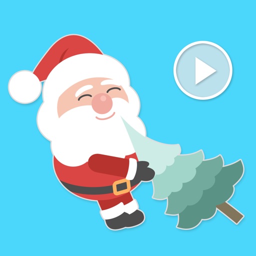 Bashful Santa Claus Animated Stickers iOS App
