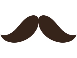 Lighten up your conversations with friends by adding a 'stache to it