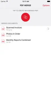 pdf merge - combine pdf documents iphone screenshot 1