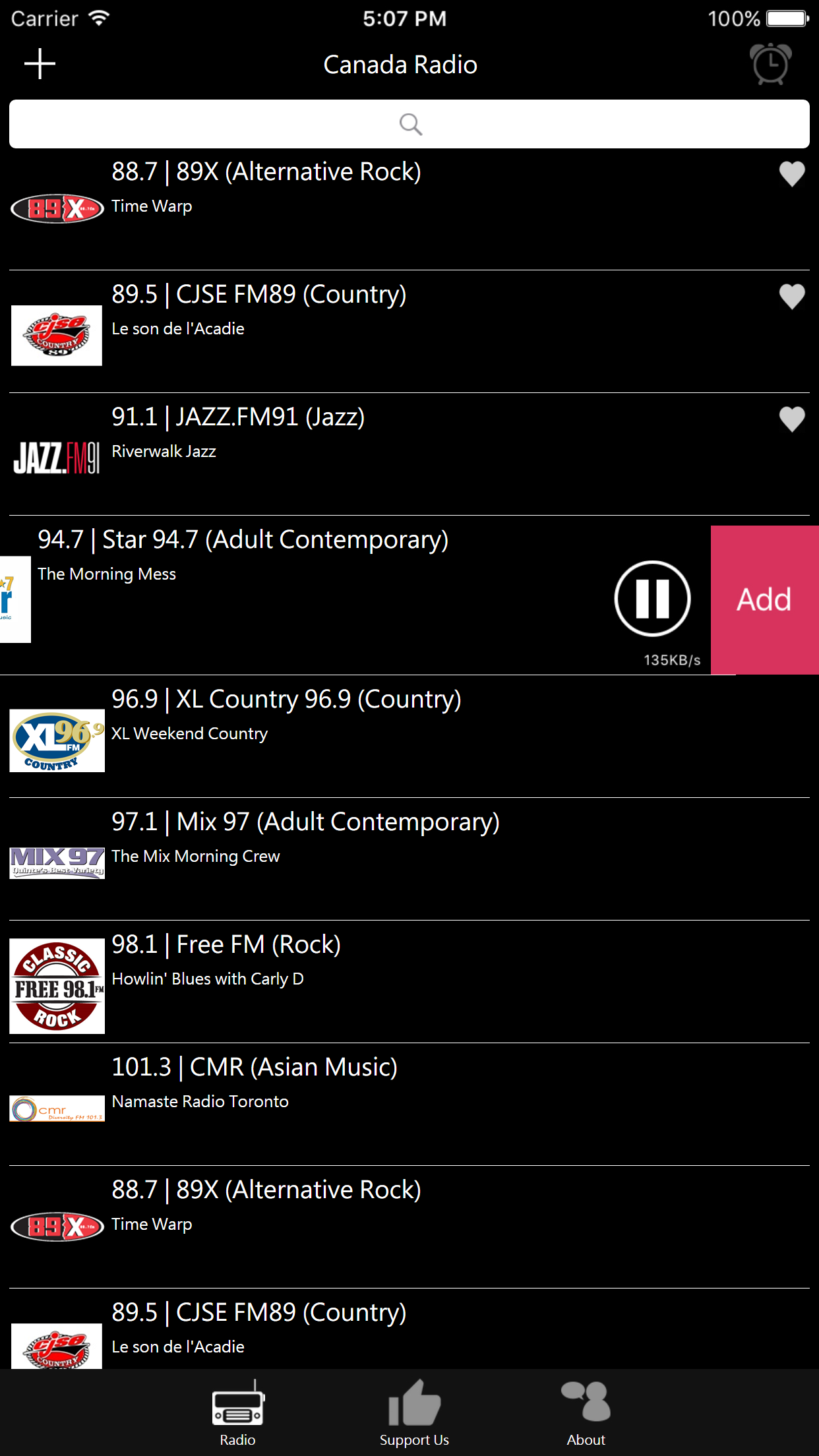 Canadian Radio screenshot 4