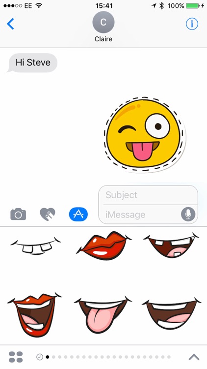 Smiler Stickers for iMessage
