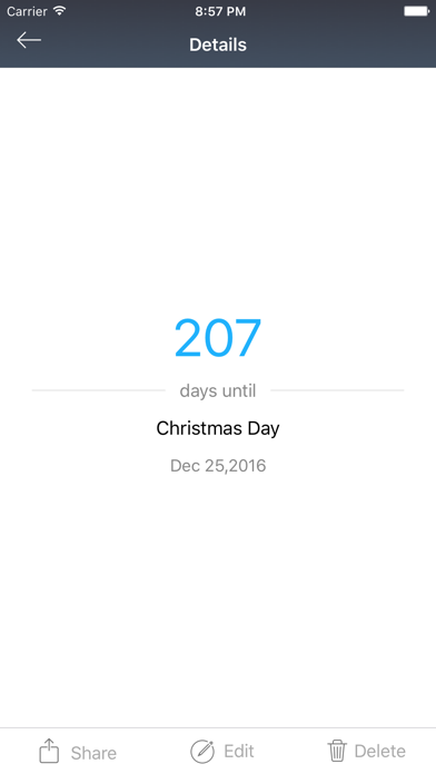 Screenshot #2 pour Birthday Reminder & Holidays