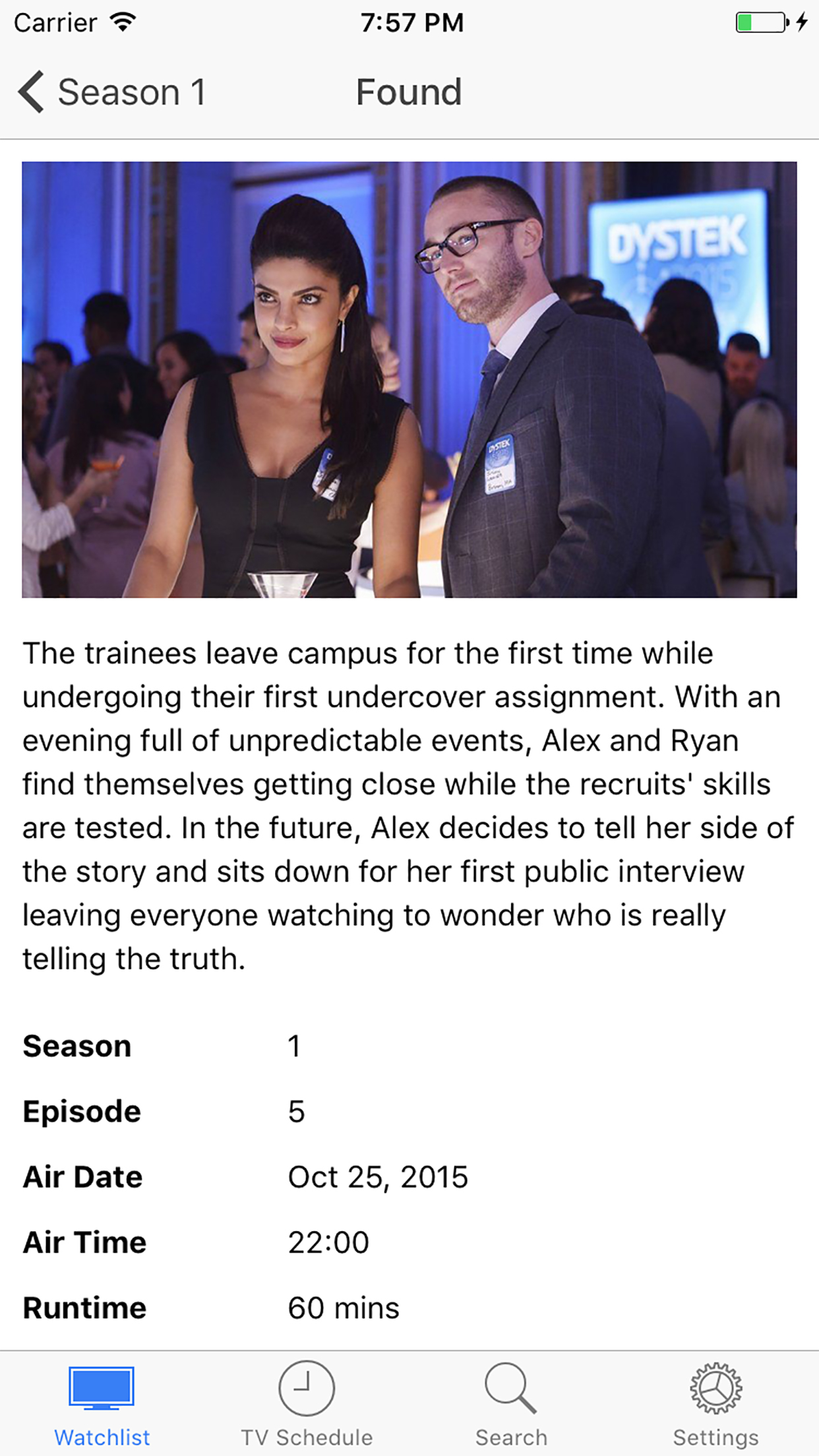 MyShowsOn screenshot 2