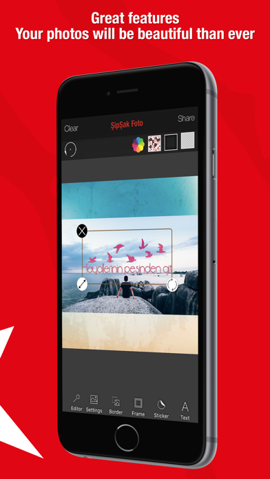 ŞipŞak Photo Frames Editor Stickers in Turkish screenshot