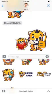 rawai tiger - baby tiger stickers for kids park iphone screenshot 3