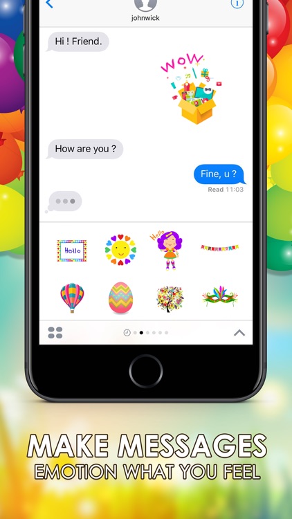Colorful Emoji Stickers Keyboard Themes ChatStick