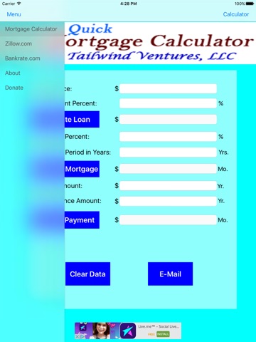 Quick Mortgage Calculator for iPad screenshot 2