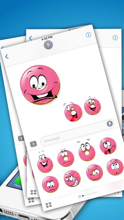 Donuts Emoticons Stickers