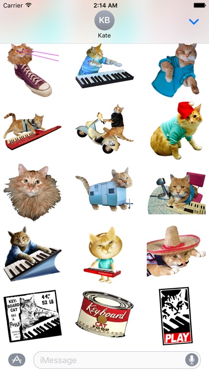Keyboard Cat Stickers!