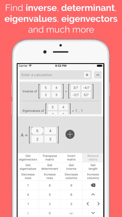 Matrix Calculator and Toolkit