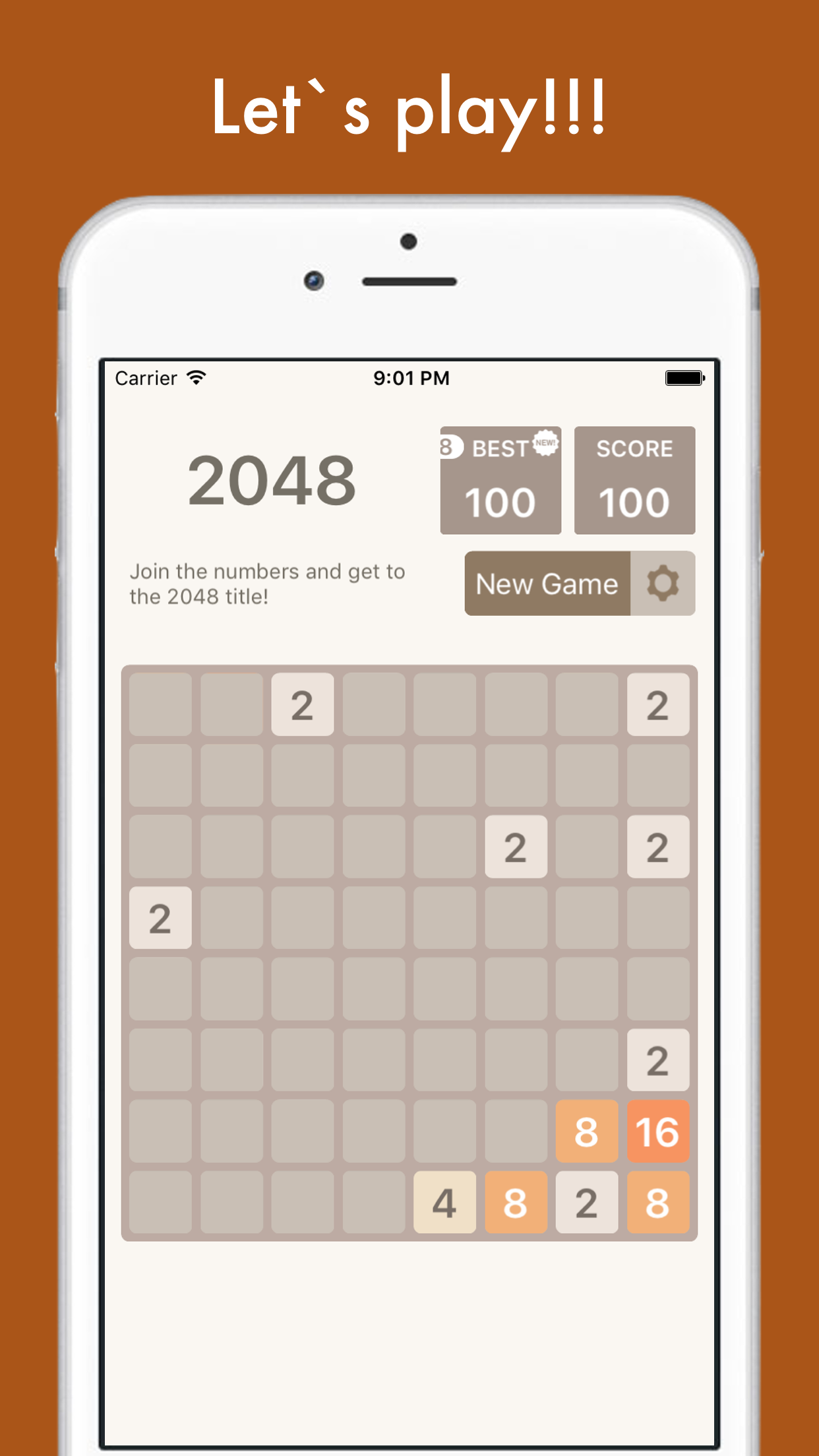 2048 Multi - 8x8, 6x6, 4x4 tiles in one app! screenshot 5