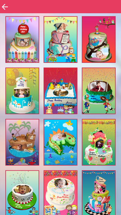Screenshot #3 pour Photo Name on Kids Birthday Cake