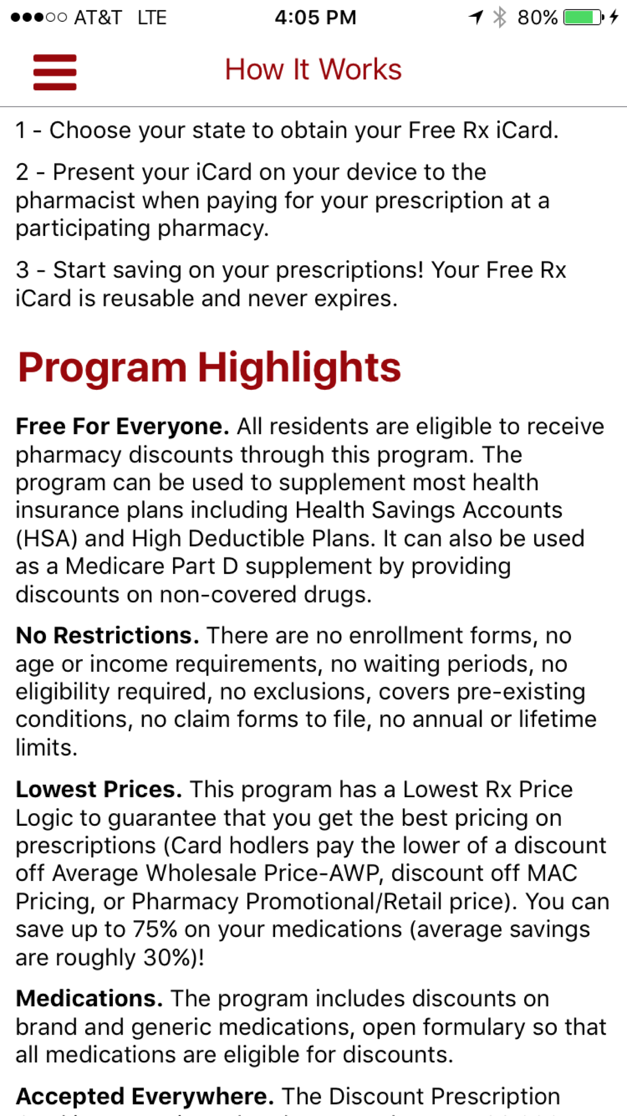 Free RX iCard screenshot 5
