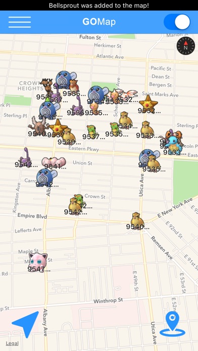 Screenshot #2 pour Live Radar - Maps and Notification for Pokémon GO