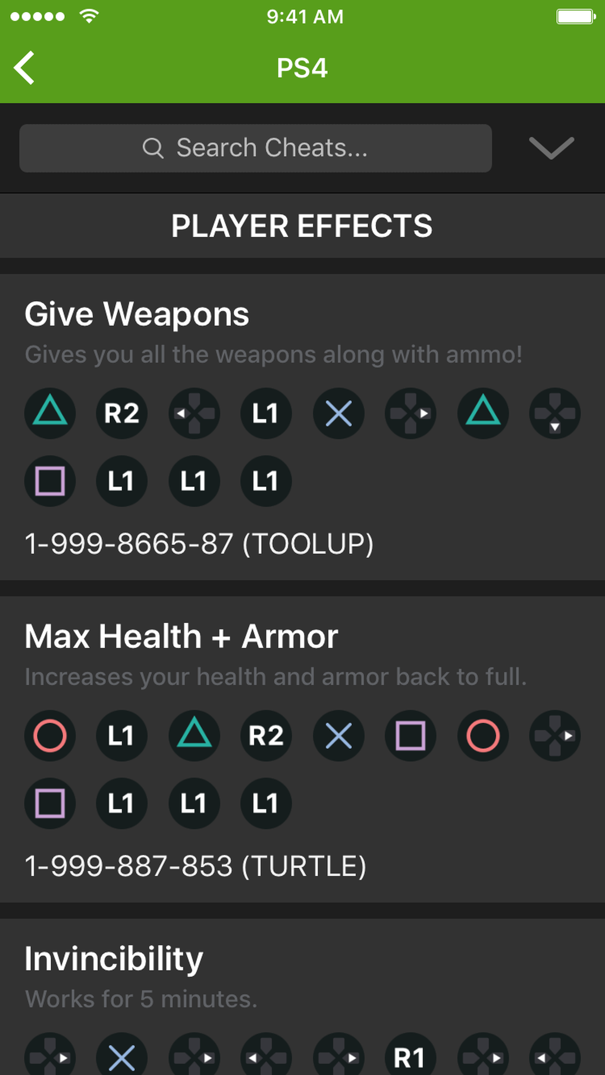 Cheats for GTA 5 (V).