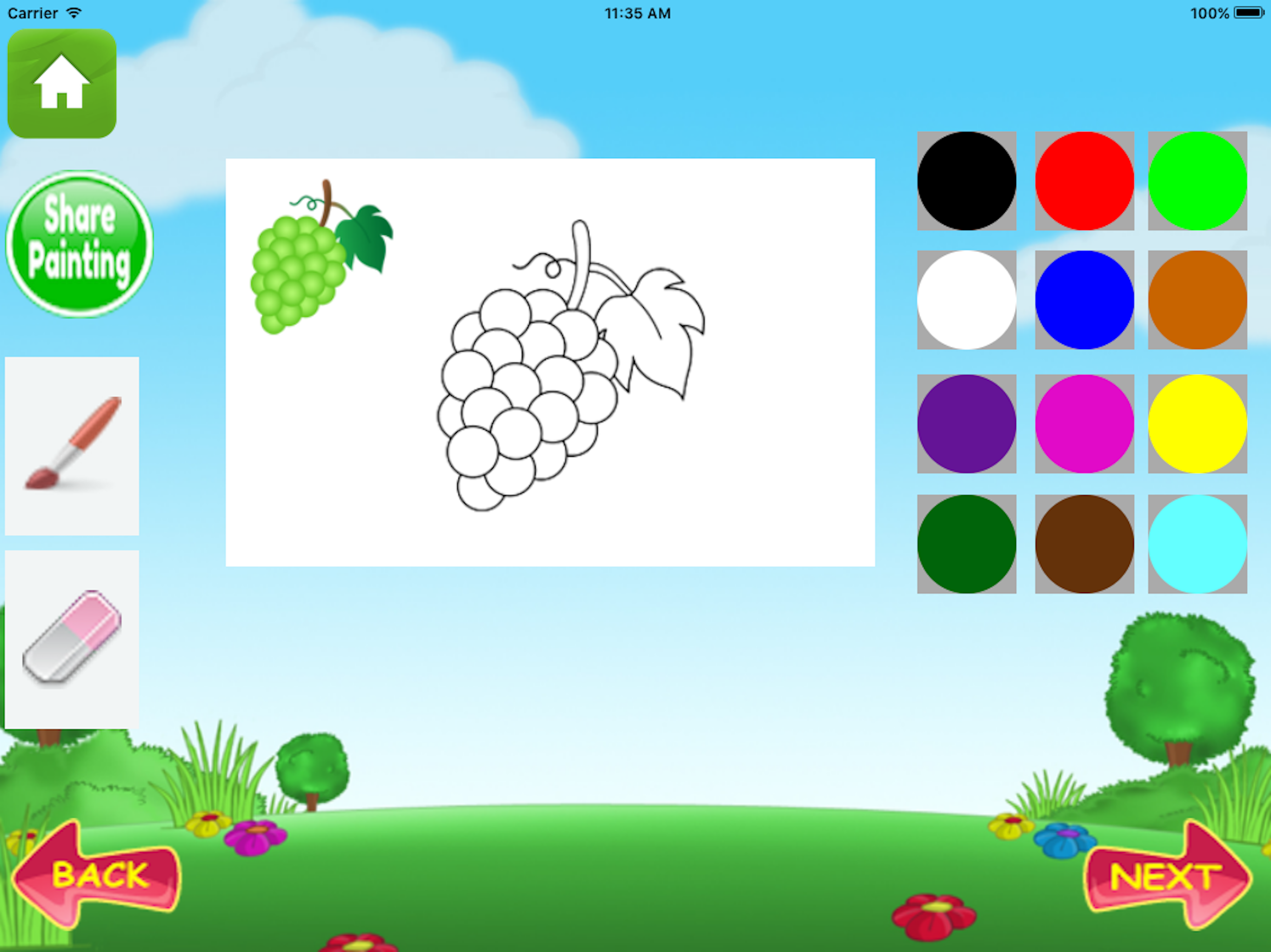 Fruit ABC Learning Toddler - flashcard & tracing