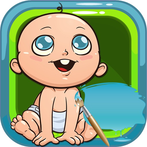 Colorings books Game Baby Maker Icon