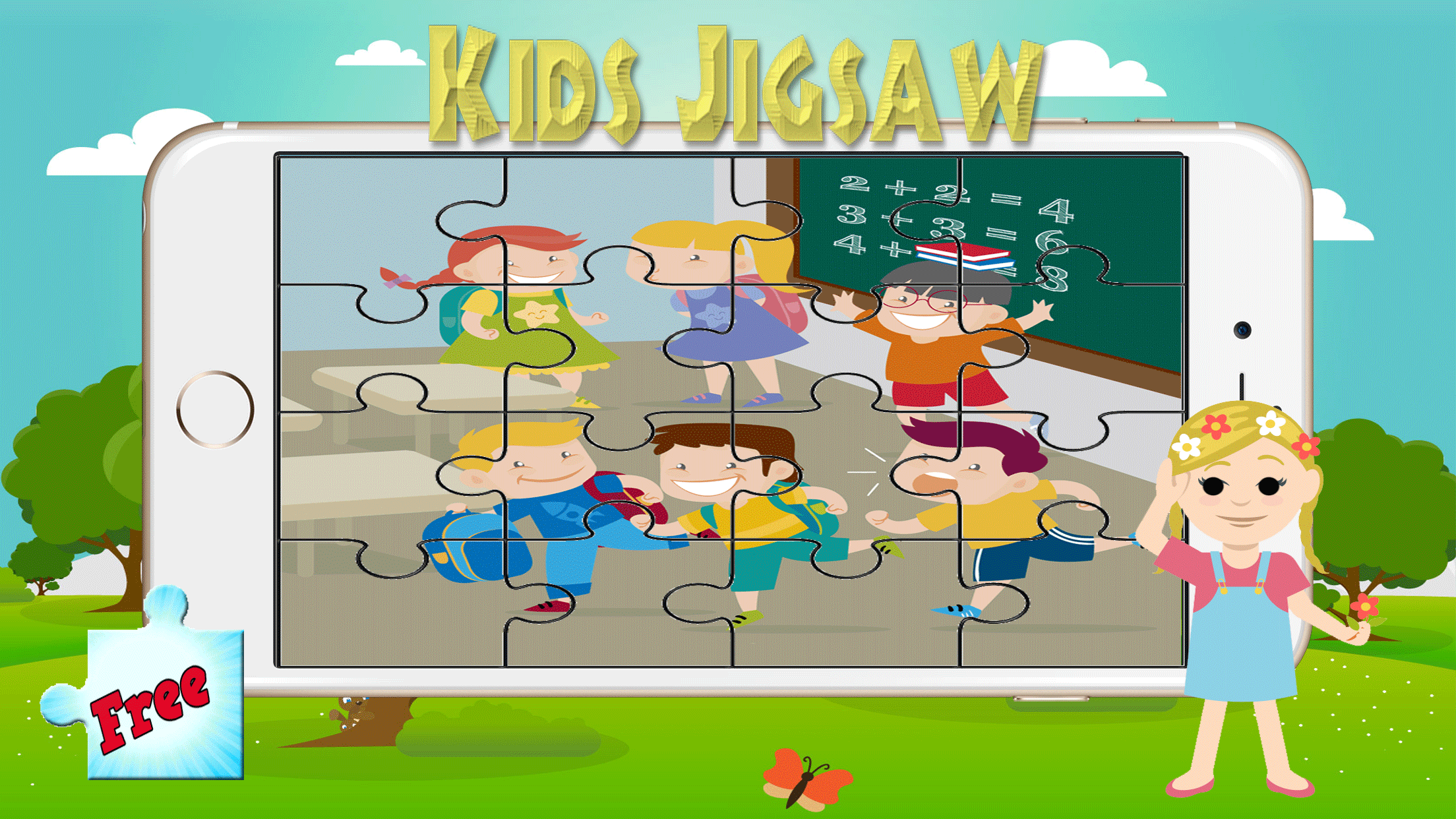 Kid Jigsaw Puzzles Games for kids 2 to 7 years old
