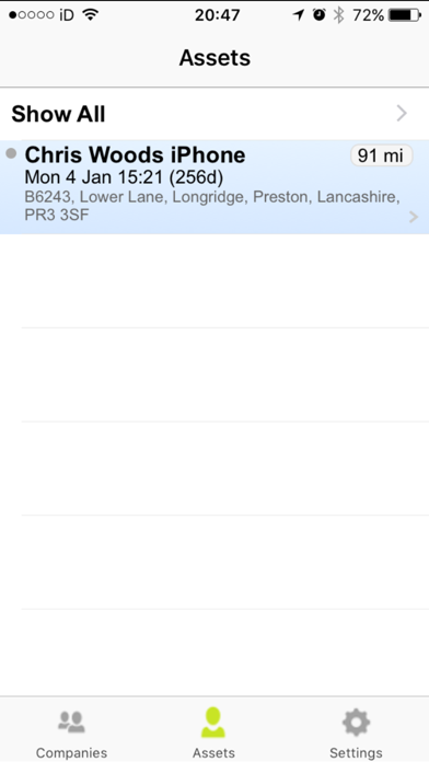 iSpot Tracker app screenshot
