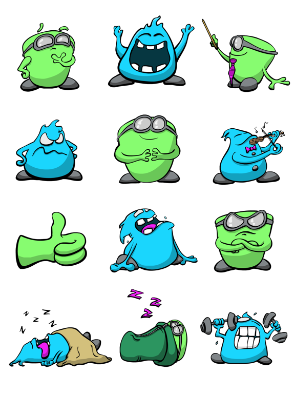 Mes & Sage iPad screenshot 2 - Stickers app