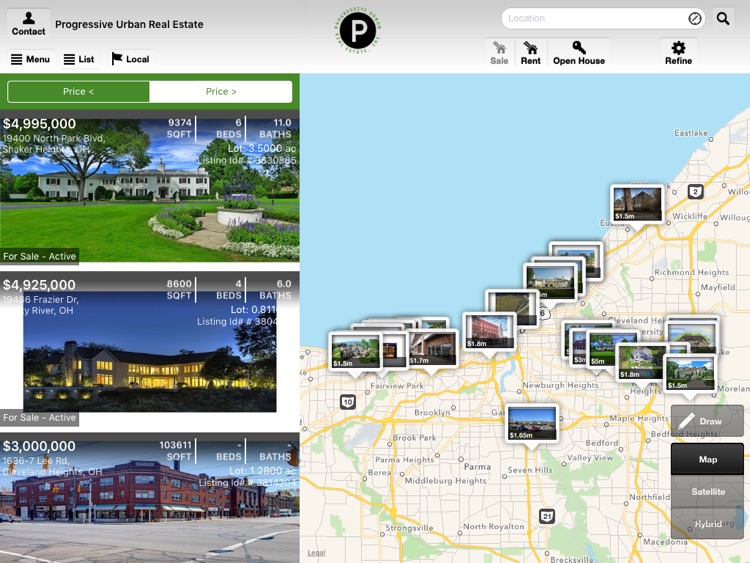 Cleveland Homes and Condos for Sale for iPad