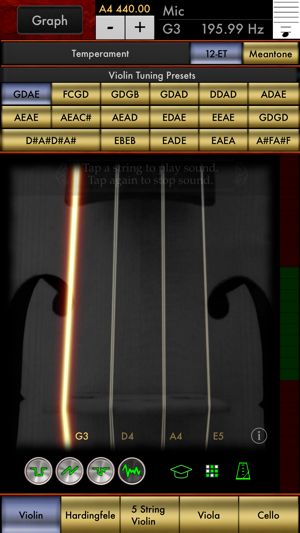 ‎Violin Multi-Tuner Screenshot