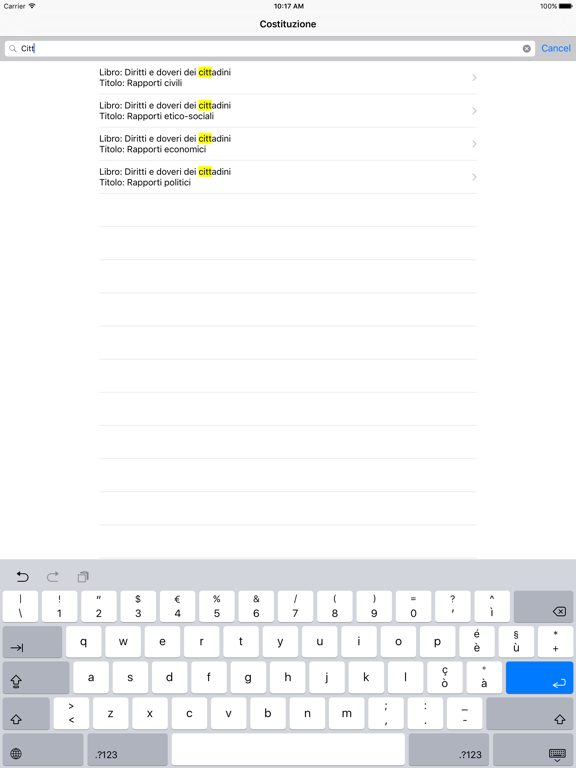 Screenshot #6 pour Costituzione - ProjectDuraLex