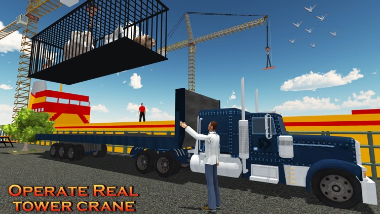 Cargo Ship Animal Transporter & Boat Sailing Game