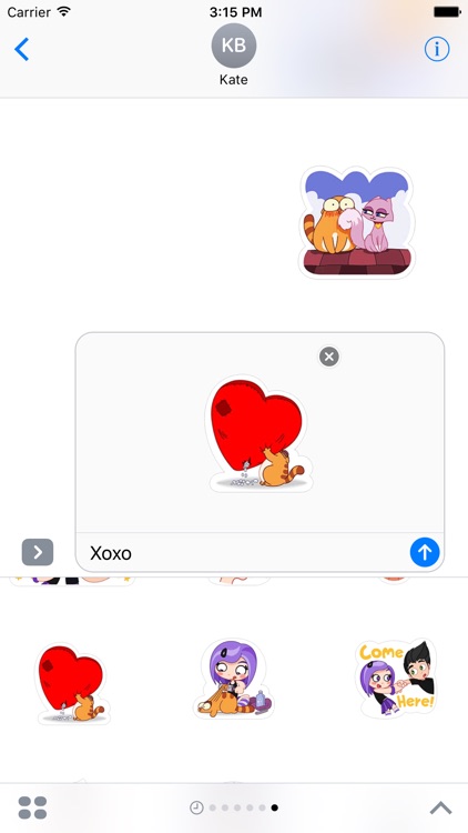 Hanging Out Stickers For iMessage