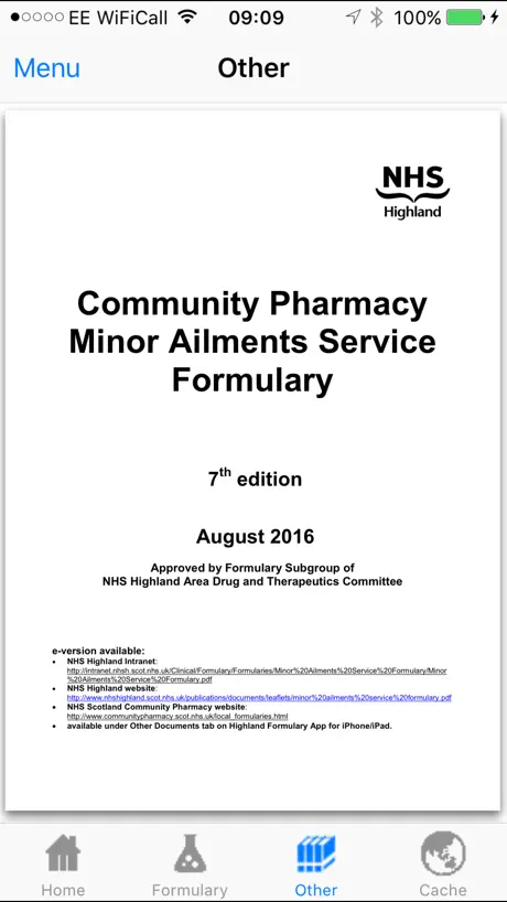 NHS Highland Formulary