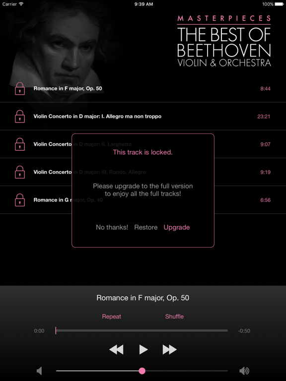 Beethoven: Violin&Orchestraのおすすめ画像4