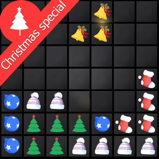 Christmas Block Puzzle Hexagon Icon