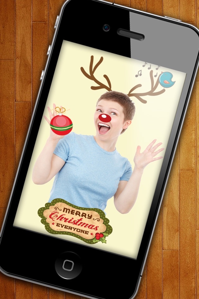 Stickers para fotos divertidas de navidad - editor screenshot 2
