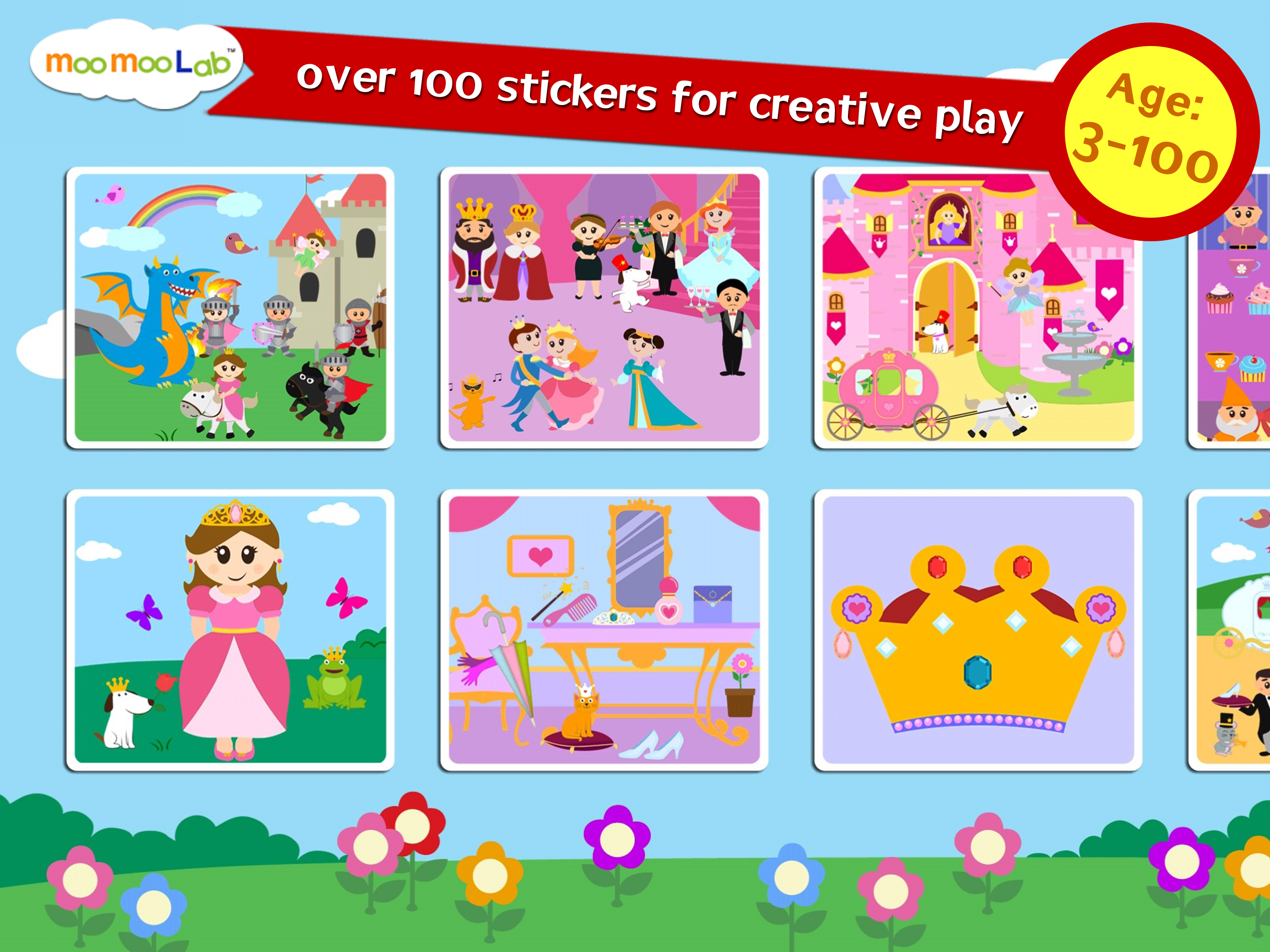 Princess Sticker Games and Activities for Kids screenshot 6