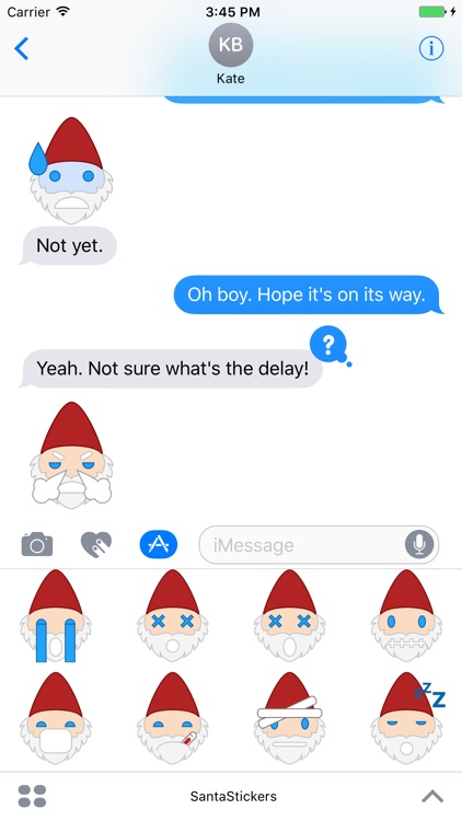 Santa Emoji Stickers
