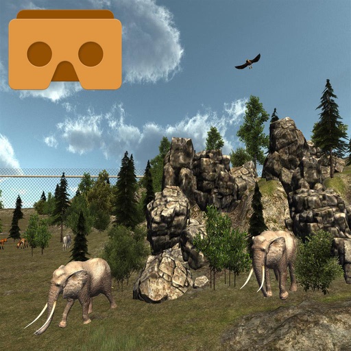 VR Virtual Zoo 3D Icon