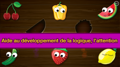 Screenshot #2 pour Drôle de nourriture: jeux de puzzle éducatifs pour les enfants et les tout-petits