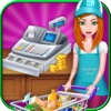スーパー マーケットのレジの女の子・食料品店 - iPhoneアプリ