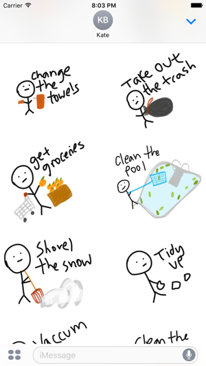 Chore sticker pack -  to do stickers for iMessage(圖3)-速報App