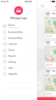 mileage logs iphone screenshot 1