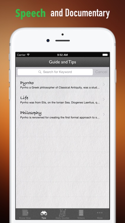 Biography and Quotes for Pyrrho: Life with Documentary screenshot-3