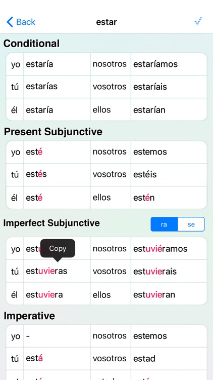Spanish Verbs Lite